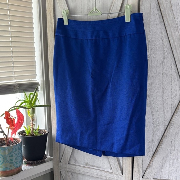 Cobalt Blue Pencil Skirt - Picture 1 of 8